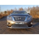 Накладка решётки радиатора верхняя 12 мм ТСС для Nissan Pathfinder 2014-2021