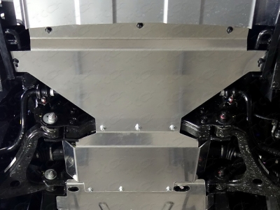 Защита радиатора алюминий 4 мм ТСС для Kia Mohave 2016-2020